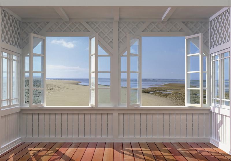 California Beach, Blick aufs Meer - bei Klick zurck zur Motivbersicht